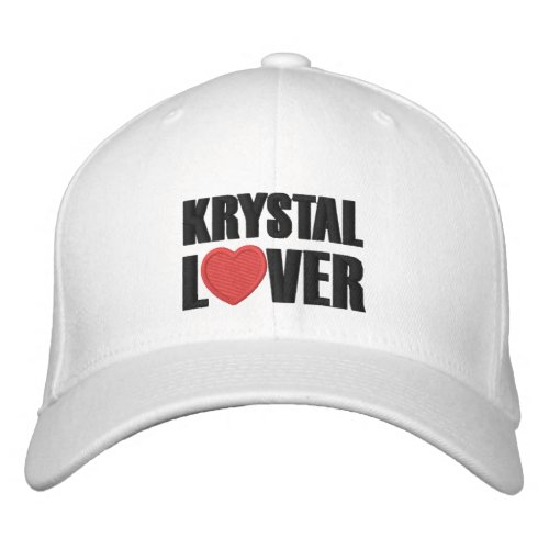 Krystal Lover Embroidered Baseball Hat
