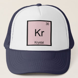 Krystal Name Chemistry Element Periodic Table Trucker Hat