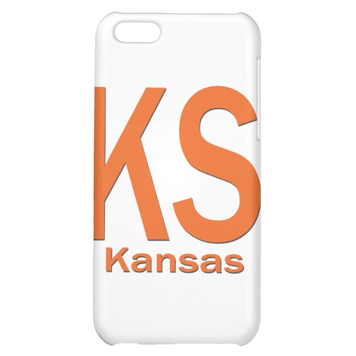 KS Kansas plain orange Case For iPhone 5C