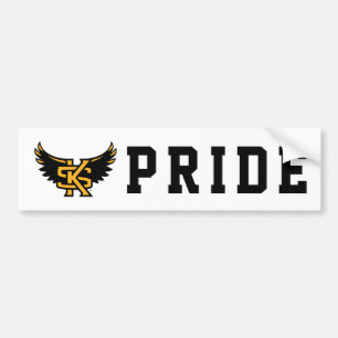 KS Owl Wings Bumper Sticker