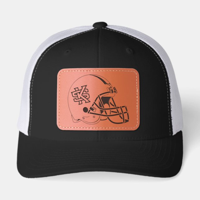 KS Owls Helmet Leather Patch Hat (Front)