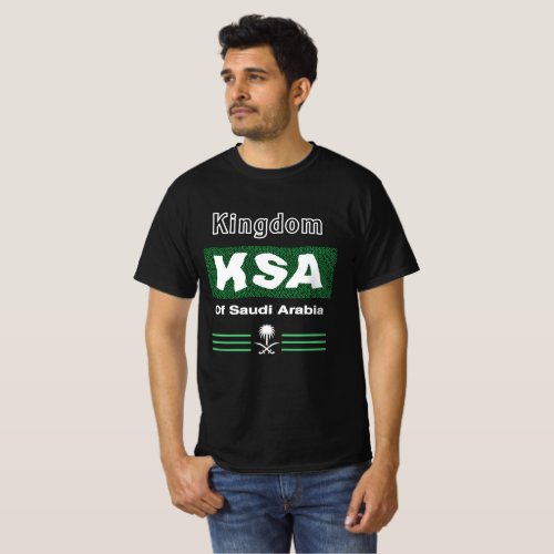 Ksa Saudi arabia map logo T_Shirt