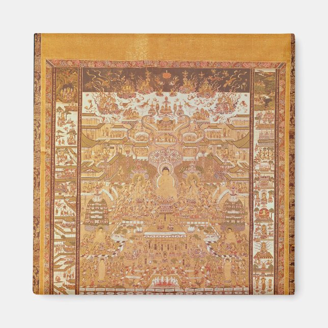 Kshitigarbha, Judge of Hell, from Dunhuang Magnet (Front)