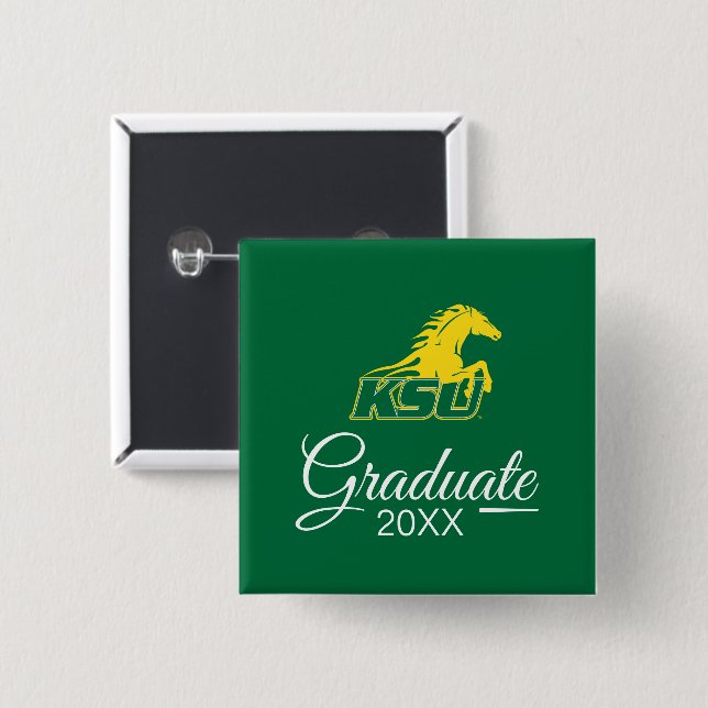 KSU Kentucky State University Graduate Button (Front & Back)