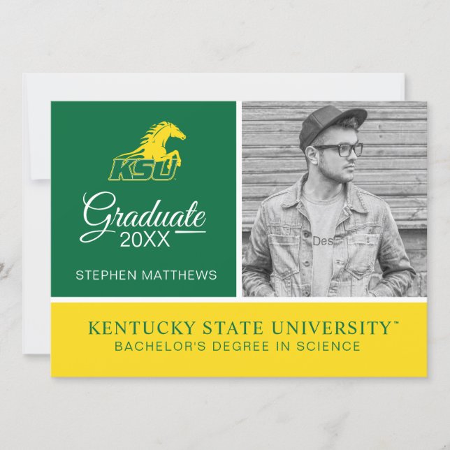 KSU Kentucky State University Graduate Invitation (Front)