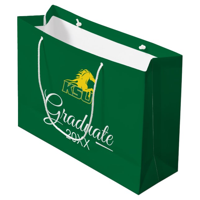 KSU Kentucky State University Graduate Large Gift Bag (Front Angled)