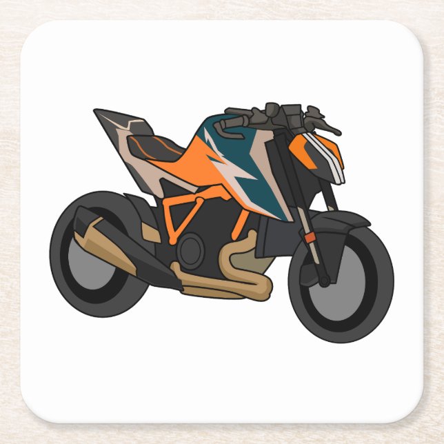 KTM 1290 SuperDuke simple style Square Paper Coaster (Front)