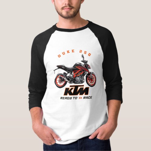 KTM Duke 250 Designer Apparel Long Sleeve T_Shirt