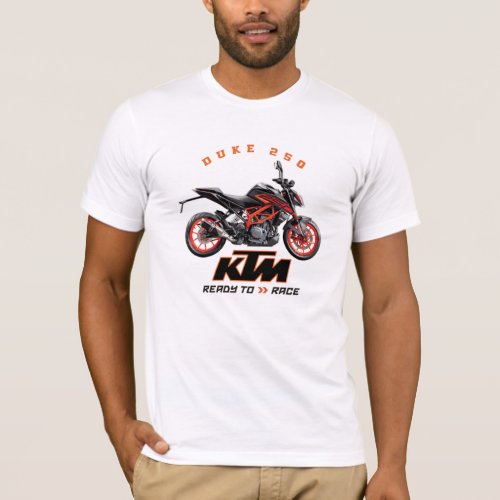 KTM Duke 250 Designer Apparel T_Shirt