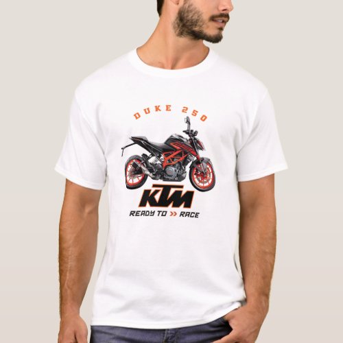 KTM Duke 250 Designer Apparel T_Shirt