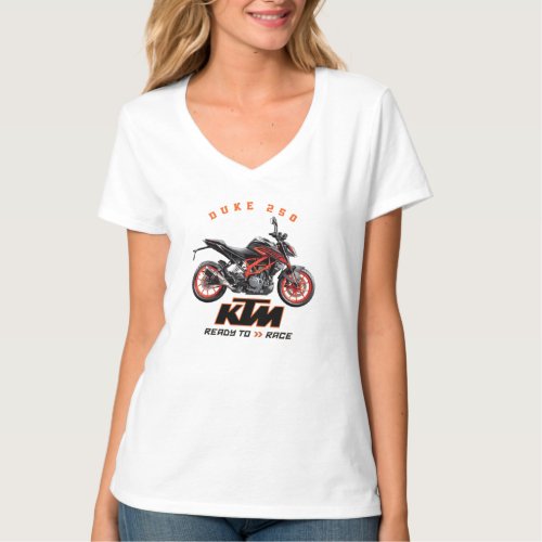 KTM Duke 250 Designer Apparel T_shirt