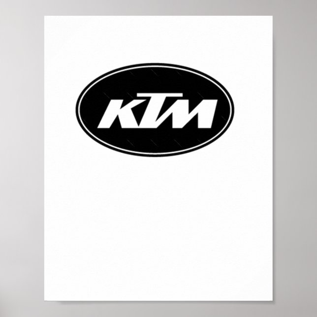 Ktm Logo Sticker  Poster (Front)