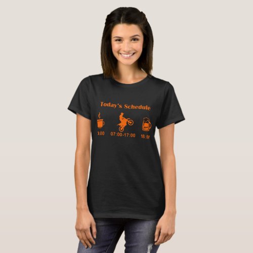 Ktm Todays Schedule Bike Motorcycle   t_shirts