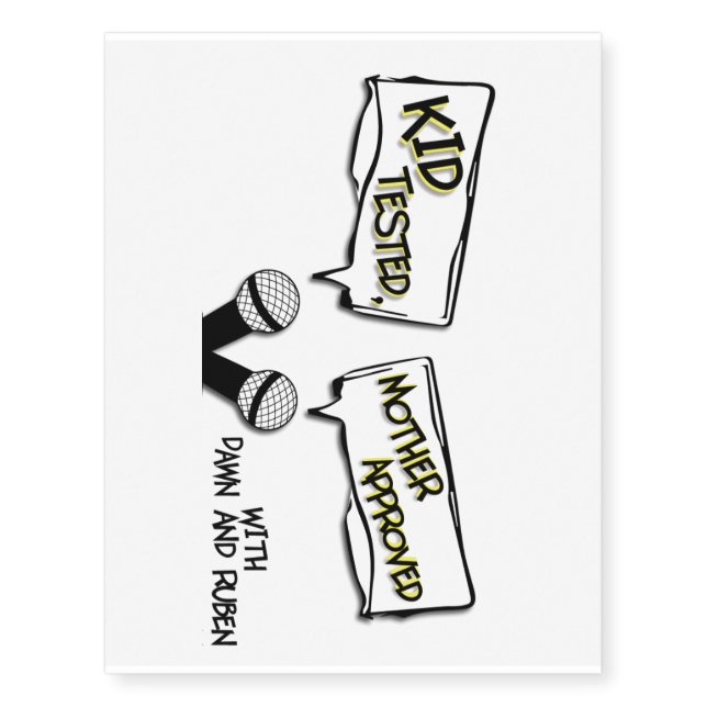KTMA Black Logo Temporary Tattoos (Front)