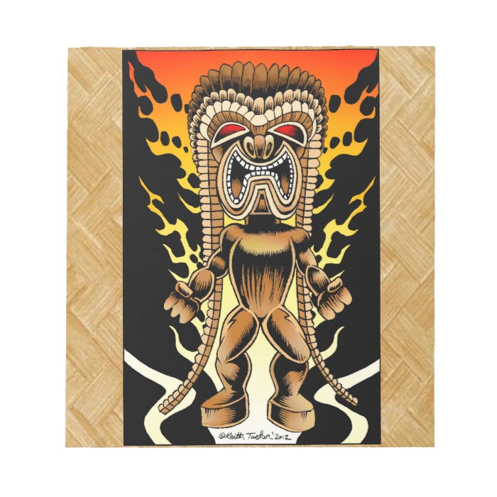 Ku, Hawaiian Tiki God Memo Notepad