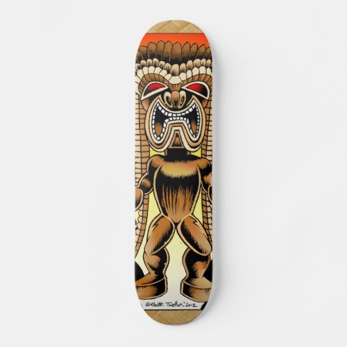 Ku Hawaiian Tiki God Skateboard