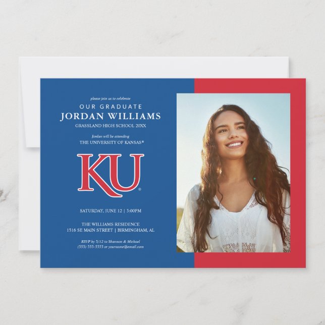 KU Monogram Logo Announcement (Front)