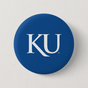 KU Monogram Logo Button
