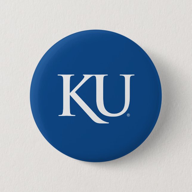 KU Monogram Logo Button (Front)