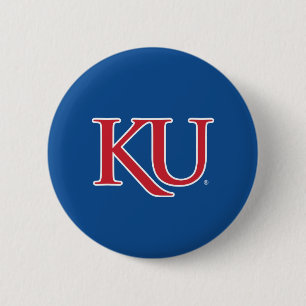 KU Monogram Logo Button