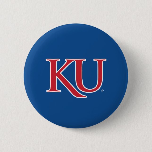 KU Monogram Logo Button (Front)