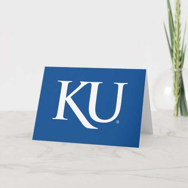 KU Monogram Logo Card (Front)
