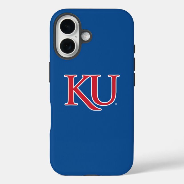 KU Monogram Logo Case-Mate iPhone Case (Back)