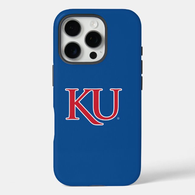 KU Monogram Logo Case-Mate iPhone Case (Back)