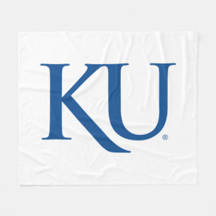 KU Monogram Logo Fleece Blanket