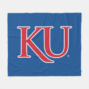 KU Monogram Logo Fleece Blanket