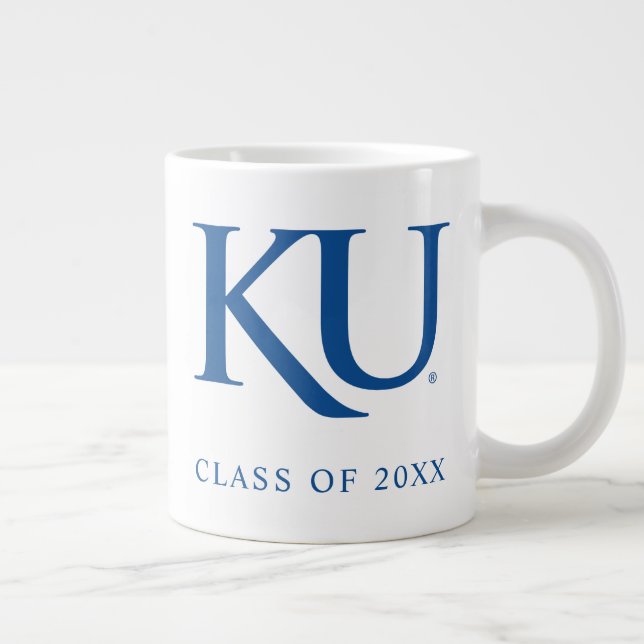 KU Monogram Logo Giant Coffee Mug (Right)
