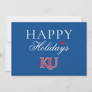 KU Monogram Logo Holiday Card