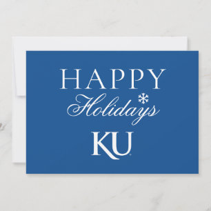 KU Monogram Logo Holiday Card