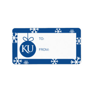 KU Monogram Logo Label