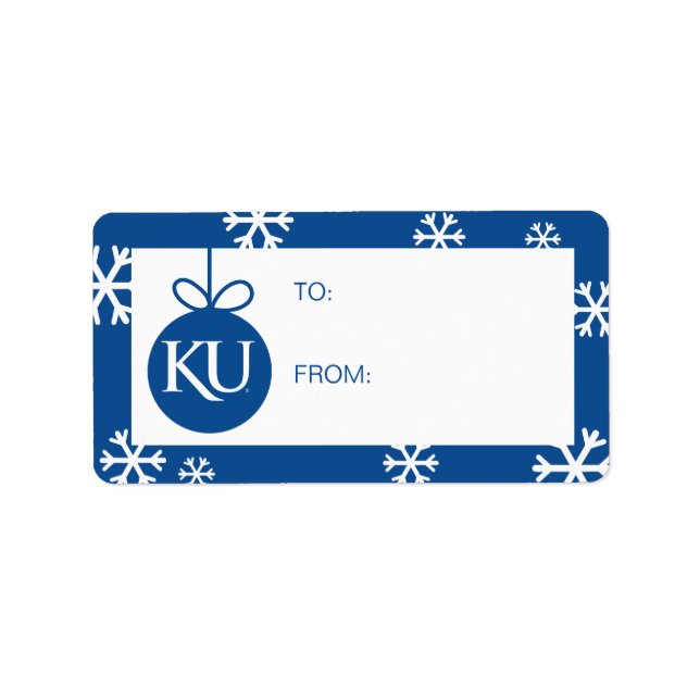 KU Monogram Logo Label (Front)