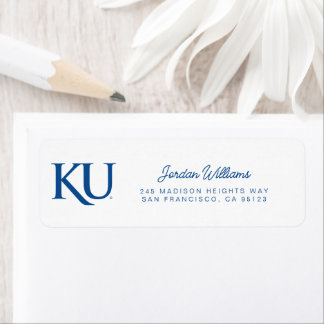KU Monogram Logo Label