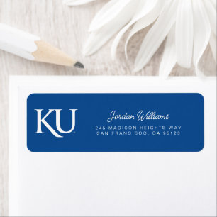 KU Monogram Logo Label