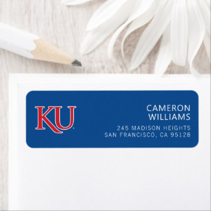 KU Monogram Logo Label