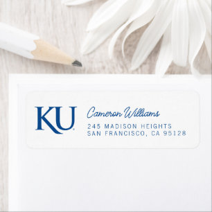 KU Monogram Logo Label