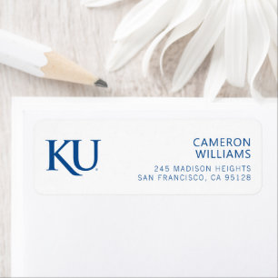 KU Monogram Logo Label