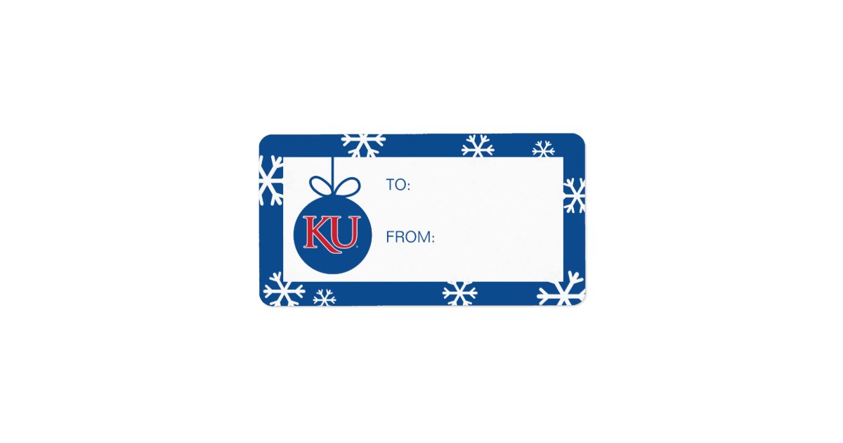 KU Monogram Logo Label | Zazzle