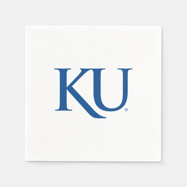 KU Monogram Logo Napkins (Front)