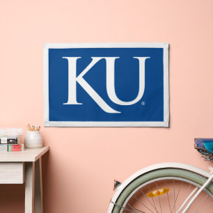 KU Monogram Logo Pennant