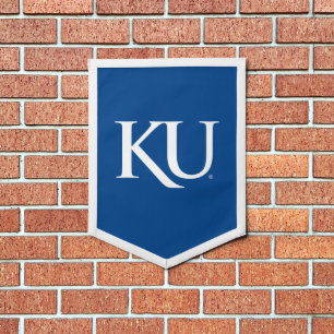KU Monogram Logo Pennant