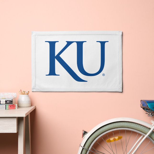 KU Monogram Logo Pennant (Insitu 2)