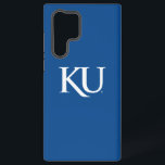 KU Monogram Logo Samsung Galaxy S22 Ultra Case<br><div class="desc">This logo features the monogram "KU, " representing the University of Kansas. The letters "K" and "U" are styled in a classic serif font and are rendered in a bold blue color, symbolizing trust, tradition, and school pride. The simplicity of this design emphasizes the university's long-standing heritage and recognizable branding....</div>