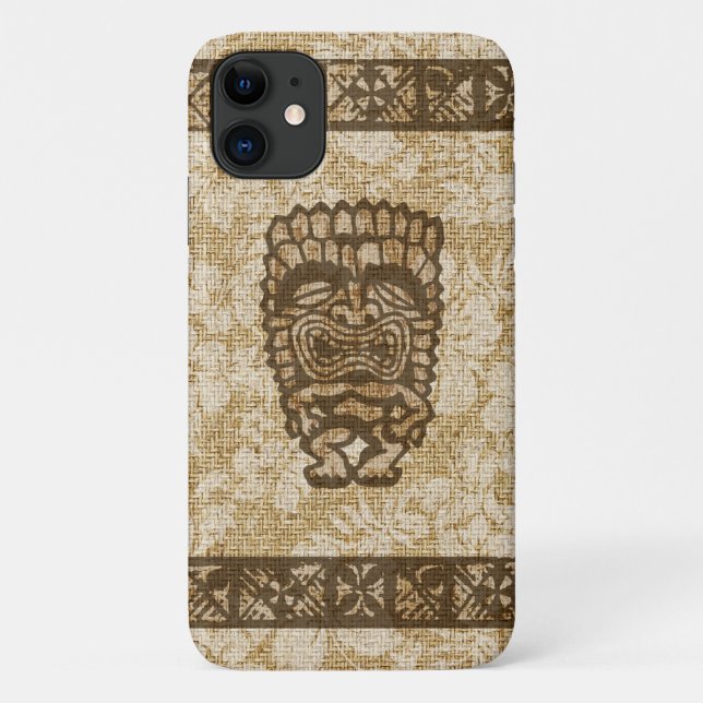 Ku-Tiki Hawaiian Tapa Hibiscus Tropical Case-Mate iPhone Case (Back)
