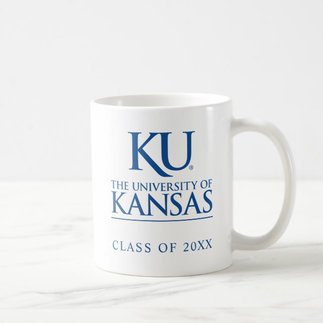 KU University of Kansas Logo Coffee Mug (Right)