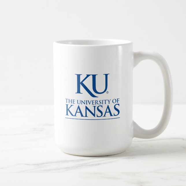 KU University of Kansas Logo Coffee Mug (Right)