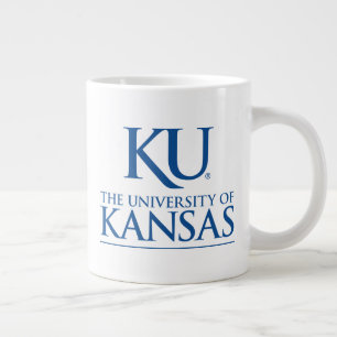 KU University of Kansas Logo Giant Coffee Mug